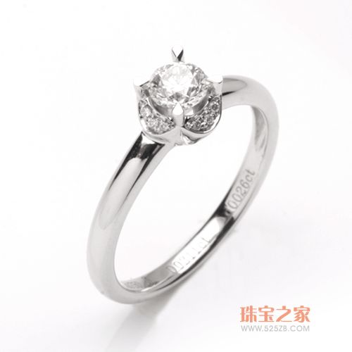 爱迪尔珠宝守爱JT0081女戒铂金婚戒